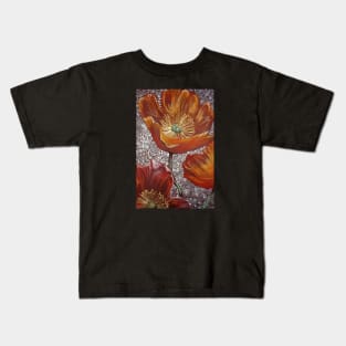 Fiery Red Poppies Kids T-Shirt